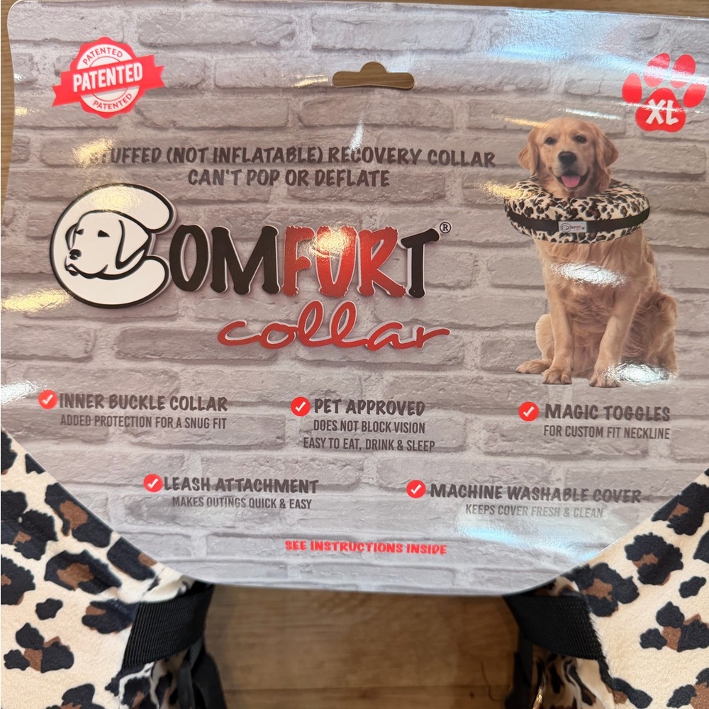 XL Leopard Recovery Collar for Dogs - Picture 2 of 6